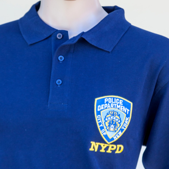 Blue NYPD Golf collared polo T-Shirt NWT - Picture 1 of 4